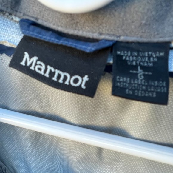 Marmot Rain Jacket with Hoodie Blue Men's Size Large - Picture 3 of 13